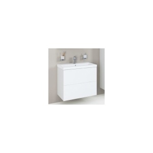 GEM База под раковину подвесной с 2 ящиком 60 см цвет: белый глянец GEM База под раковину подвесной с 2 ящиком 60 см цвет: белый глянец