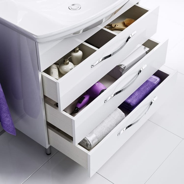 АЛЛЕГРО 75 Тумба напольная, три ящика с раковиной СТИЛЬ 75 (Ш76хВ87,6хГ48,5) в Сочи и Адлере АЛЛЕГРО 75 Тумба напольная, три ящика с раковиной СТИЛЬ 75 (Ш76хВ87,6хГ48,5) в Сочи и Адлере