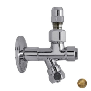 RICAMBI Кран-фильтр 1/2*1/2, с переходником на 3/8 и цангой для жесткой подводки, бронза RICAMBI Кран-фильтр 1/2*1/2, с переходником на 3/8 и цангой для жесткой подводки, бронза