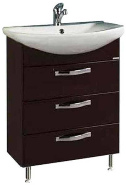 АРИЯ 65 Н тумба 3 ящ на ножках коричневыйглянец Смайл 65 в Сочи и Адлере АРИЯ 65 Н тумба 3 ящ на ножках коричневыйглянец Смайл 65 в Сочи и Адлере