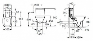 Чаша DEBBA напольная горизантальный выпуск в Сочи и Адлере Чаша DEBBA напольная горизантальный выпуск в Сочи и Адлере