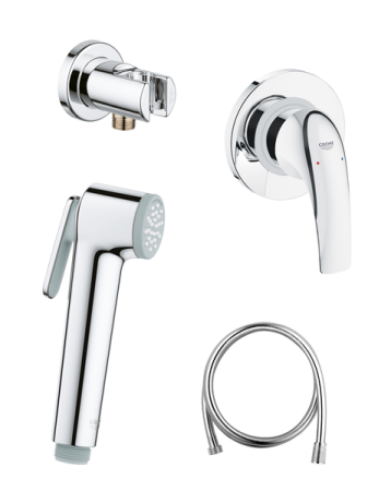 Гигиенический душ со смесителем Grohe Baucurve Хром