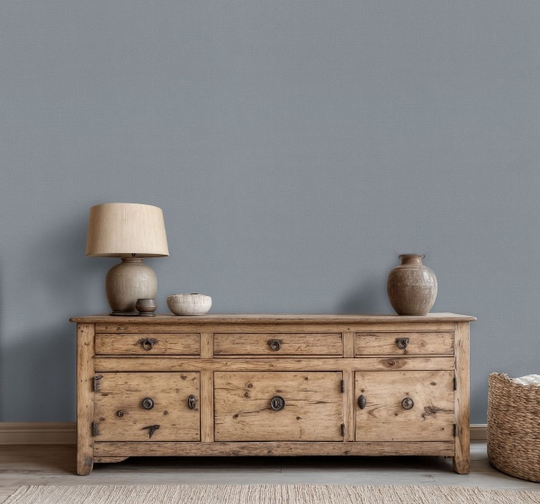 Обои Euro Decor Герда, винил на флизелиновой основе, 1,06*10,05м, Синий однотон в Сочи и Адлере