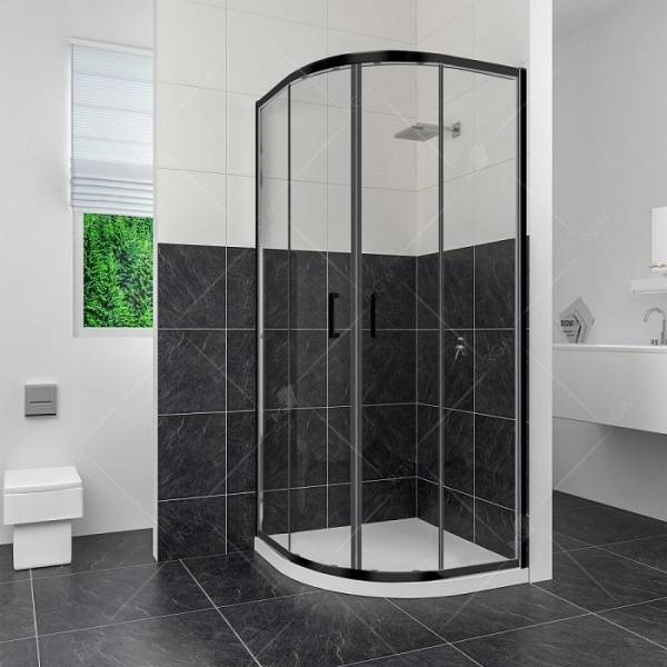 Душевой ограждение RGW CL-54-B 90*90 см стекло прозрачное/профиль черный Душевой ограждение RGW CL-54-B 90*90 см стекло прозрачное/профиль черный