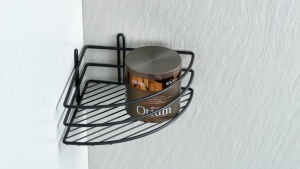 Полка Fixsen FX-710B-1 угловая, черная в Сочи и Адлере