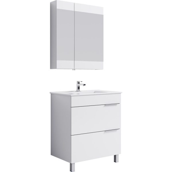 БРИГ 70 Шкаф-зеркало с двумя дверьми и внутренними стеклянными полочками (Ш70хВ80хГ15,5) в Сочи и Адлере БРИГ 70 Шкаф-зеркало с двумя дверьми и внутренними стеклянными полочками (Ш70хВ80хГ15,5) в Сочи и Адлере