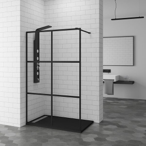 Душевая перегородка 100*200 RGW WA-011-B Чёрный/Прозрачное(Принт)/8 мм Душевая перегородка 100*200 RGW WA-011-B Чёрный/Прозрачное(Принт)/8 мм