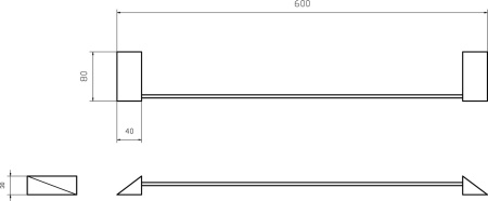 Полотенцедержатель NEW VENTURO, золото в Сочи и Адлере