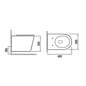 COMFORTY. Унитаз подвесной 105MW безободковый, сиденье дюропласт softclose тонкое, быстросъёмное (белый матовый) в Сочи и Адлере COMFORTY. Унитаз подвесной 105MW безободковый, сиденье дюропласт softclose тонкое, быстросъёмное (белый матовый) в Сочи и Адлере