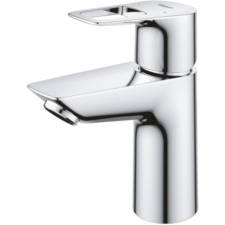 23337001 GROHE BauLoop Смеситель для раковины с ограничителем температуры, гладкий корпус, размер S, хром  в Сочи и Адлере