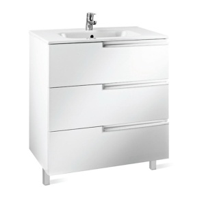 Тумба под раковину Roca Victoria Nord Ice Edition 80, подвесная, белый (ZRU9302835)