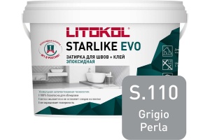 Заполнитель эпоксидный для швов S.110 STARLIKE EVO GRIGIO PERLA 2,5кг. в Сочи и Адлере Заполнитель эпоксидный для швов S.110 STARLIKE EVO GRIGIO PERLA 2,5кг. в Сочи и Адлере