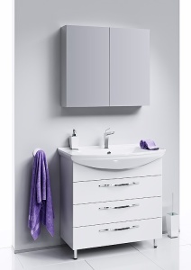 АЛЛЕГРО 75 Тумба напольная, три ящика с раковиной СТИЛЬ 75 (Ш76хВ87,6хГ48,5) в Сочи и Адлере АЛЛЕГРО 75 Тумба напольная, три ящика с раковиной СТИЛЬ 75 (Ш76хВ87,6хГ48,5) в Сочи и Адлере