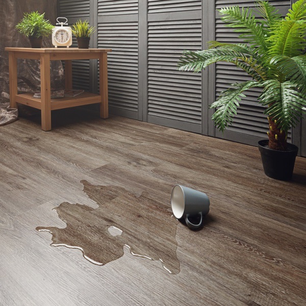 Кварц-виниловая ПВХ плитка 43кл. Дуб Лаундж Темный (1219.2х177,8х2мм) уп.3,252м2-15шт
