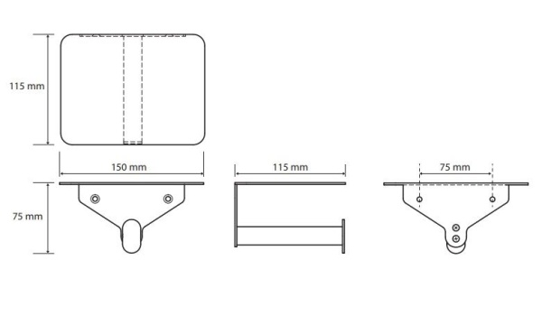 ORGANIC: Держатель для туалетной бумаги с полкой (10013160/221121/0733988/02, Чешская Республика) в Сочи и Адлере