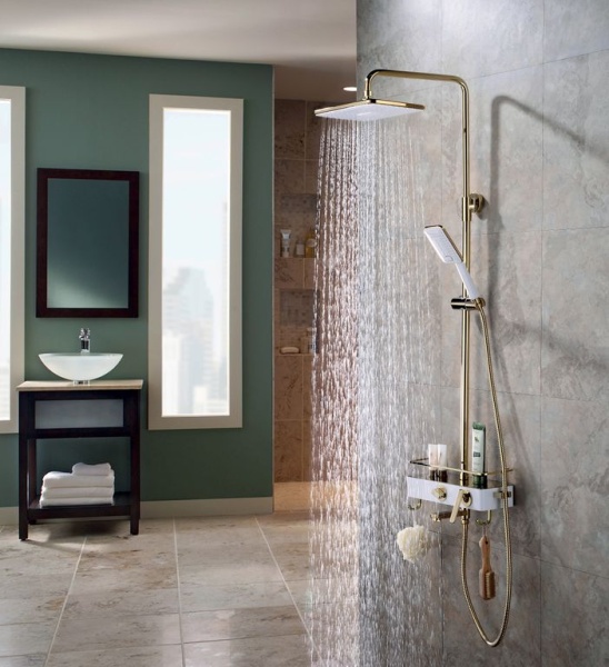 Смеситель Lemark Mista LM6462WG д/ванны с верхней душ. лейкой "Тропический дождь", поворотный излив в Сочи и Адлере Смеситель Lemark Mista LM6462WG д/ванны с верхней душ. лейкой "Тропический дождь", поворотный излив в Сочи и Адлере