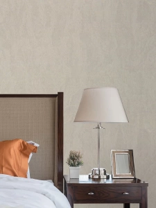 Обои ЕвроДекор Adriana Diamond, винил горячего тиснения на флизелиновой основе, 1,06*10,05м, Тёмно-Бежевый однотон