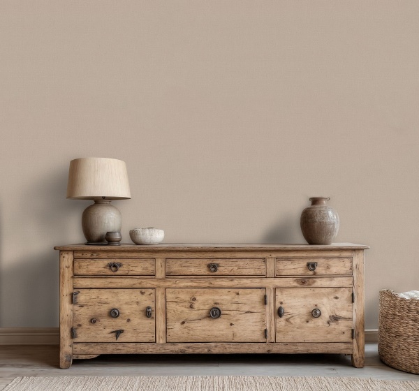 Обои Euro Decor Герда, винил на флизелиновой основе, 1,06*10,05м, Бежевый однотон в Сочи и Адлере