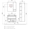 COMFORTY Зеркало-шкаф "Прага-75" дуб белый в Сочи и Адлере COMFORTY Зеркало-шкаф "Прага-75" дуб белый в Сочи и Адлере