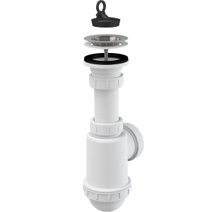 Сифон для мойки c нержавеющей peшeткой Ø70 A441-DN50/40  Сифон для мойки c нержавеющей peшeткой Ø70 A441-DN50/40