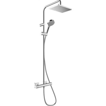 26286000 HG Vernis Shape Showerpipe 230 1jet с термостатом, хром