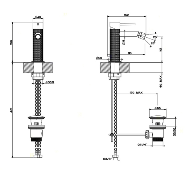 Gessi MECCANICA Смеситель для биде на одно отверстие, 239- Steel Brus hed в Сочи и Адлере Gessi MECCANICA Смеситель для биде на одно отверстие, 239- Steel Brus hed в Сочи и Адлере