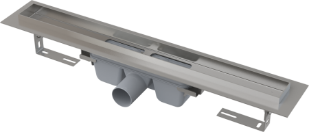 APZ6-750 Professional ВОДООТВОДЯЩИЙ ЖЕЛОБ С ПОРОГАМИ ДЛЯ ЦЕЛЬНОЙ РЕШЕТКИ (сталь)
