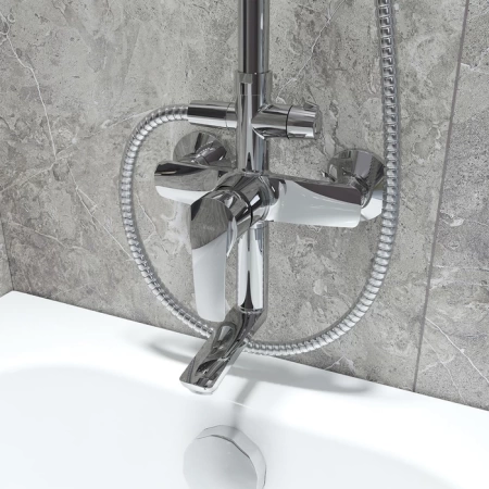 Смеситель с верхним душем и изливом, Ray, IDDIS, RAYSB3Fi06 в Сочи и Адлере