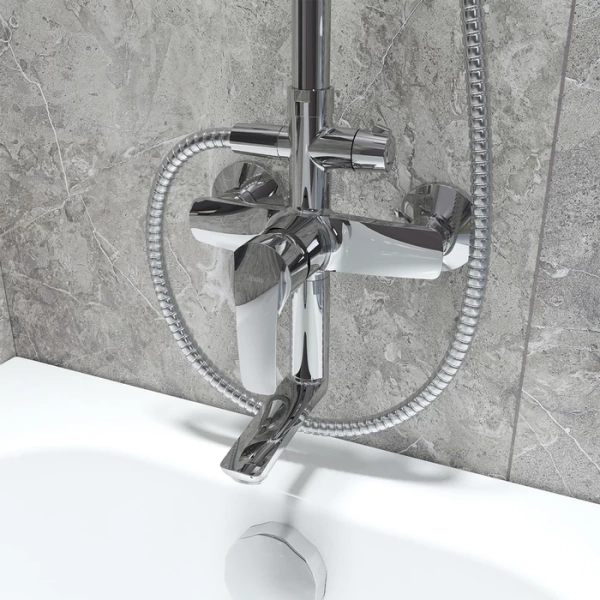 Смеситель с верхним душем и изливом, Ray, IDDIS, RAYSB3Fi06 в Сочи и Адлере Смеситель с верхним душем и изливом, Ray, IDDIS, RAYSB3Fi06 в Сочи и Адлере