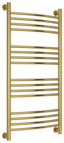 БОГЕМА+ 1000x500 полотенцесушитель выгнутый золото БОГЕМА+ 1000x500 полотенцесушитель выгнутый золото