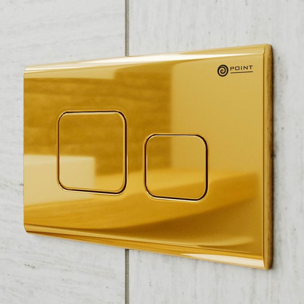 Клавиша смыва Point Афина PN44041G для инсталляции, золото в Сочи и Адлере Клавиша смыва Point Афина PN44041G для инсталляции, золото в Сочи и Адлере