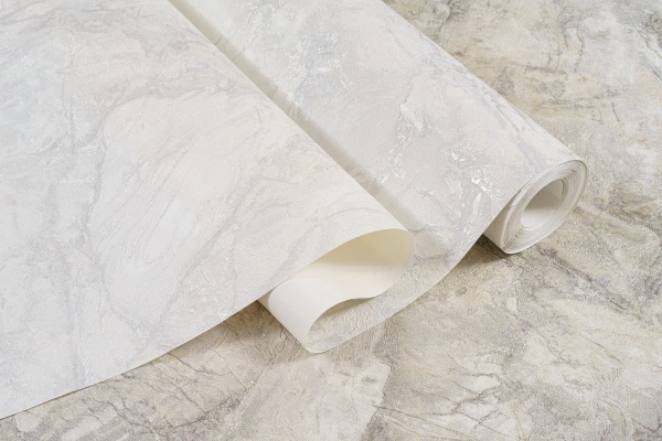 Обои FREEDOM Лазурит, винил на флизелиновой основе 1,06*10,05м, Белый мотив