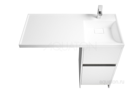 Тумба-умывальник под стиральную машинку Лондри 400, белая в Сочи и Адлере