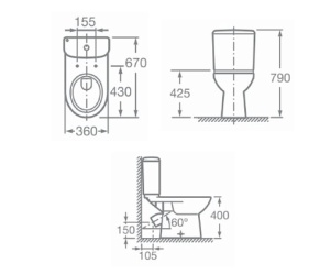 ACCESS Унитаз-компакт с сиденьем м/л, быстросъемное, косой выпуск в Сочи и Адлере ACCESS Унитаз-компакт с сиденьем м/л, быстросъемное, косой выпуск в Сочи и Адлере