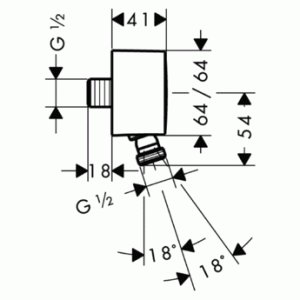 27414000 HG Шланговое подсоединение Fixfit в Сочи и Адлере