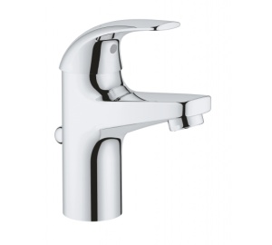 32805000 GROHE BauCurve Смеситель для раковины 81 мм, со сливным гарнитуром 32805000 GROHE BauCurve Смеситель для раковины 81 мм, со сливным гарнитуром