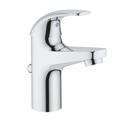 32805000 GROHE BauCurve Смеситель для раковины 81 мм, со сливным гарнитуром