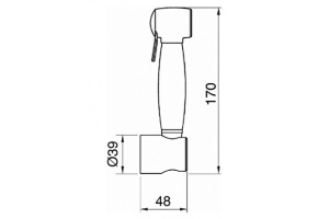 LAURA Гигиеническая лейка Хром в Сочи и Адлере