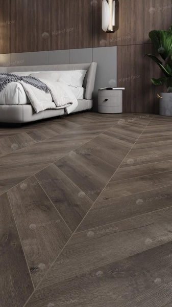 Alpine Floor LVT Дуб Антарес Chevron 555×127×2,5 мм (1.974м2), 28шт (14А+14B) в Сочи и Адлере