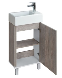 Эмма Тумба 447,5х625х245 белый/дуб Навара) (раковина приобретается отдельно Эрис 46) в Сочи и Адлере Эмма Тумба 447,5х625х245 белый/дуб Навара) (раковина приобретается отдельно Эрис 46) в Сочи и Адлере