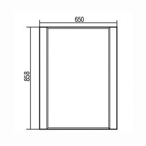 АРИЯ 65 Зеркало черный глянец без полки в Сочи и Адлере АРИЯ 65 Зеркало черный глянец без полки в Сочи и Адлере