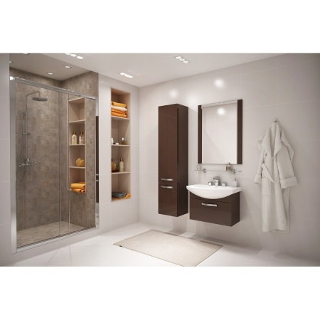 АРИЯ 65 тумба подвесная 1ящ темно-коричневая  (SMILE-65) в Сочи и Адлере