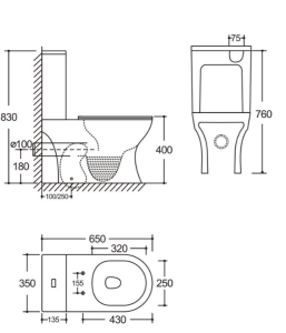 Унитаз-компакт Kerald VIRGO безободковый Торнадо,665*350*830мм, сиденье дюропласт, микролифт (soft close)  в Сочи и Адлере Унитаз-компакт Kerald VIRGO безободковый Торнадо,665*350*830мм, сиденье дюропласт, микролифт (soft close)  в Сочи и Адлере