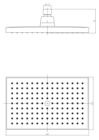 Душевая лейка верхняя Lemark LM8039C 1-функциональная, прямоугольная 250х160 мм, хром в Сочи и Адлере Душевая лейка верхняя Lemark LM8039C 1-функциональная, прямоугольная 250х160 мм, хром в Сочи и Адлере