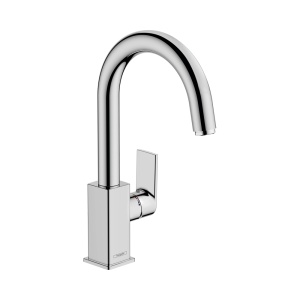 71564000 HG Смеситель для раковины Vernis Shape 210, со сливным гарнитуром, хром 71564000 HG Смеситель для раковины Vernis Shape 210, со сливным гарнитуром, хром