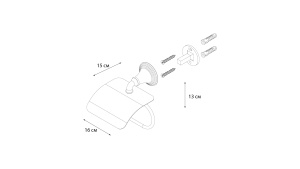 Бумагодержатель с крышкой Luksor в Сочи и Адлере