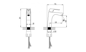 Смеситель Lemark Unit LM4537C для умывальника средний, монолитный в Сочи и Адлере Смеситель Lemark Unit LM4537C для умывальника средний, монолитный в Сочи и Адлере