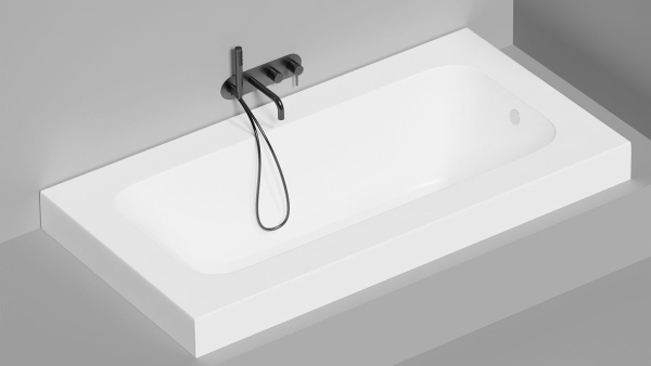 ORLANDA PLUS 190x100 встраиваемая ванна с прямоугольной чашей 1900х1000х600, регулируемые ножки, ширина бортика от 3,5 до 15 см, обрезка бортов по схе в Сочи и Адлере