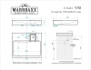 Раковина Стайл V50D1 (сигн.бел.) Granit MARR MARRBAXX, кронштейн в комплекте, сифон в комплекте  в Сочи и Адлере