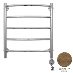 ГАЛАНТ полотенцесушитель 600х500 тэн правый, состаренная бронза, тэн золото ГАЛАНТ полотенцесушитель 600х500 тэн правый, состаренная бронза, тэн золото